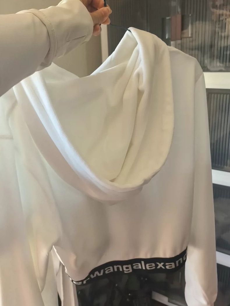Alexander Wang Alexander Wang White Hoodie Size ONE SIZE - 3 Thumbnail