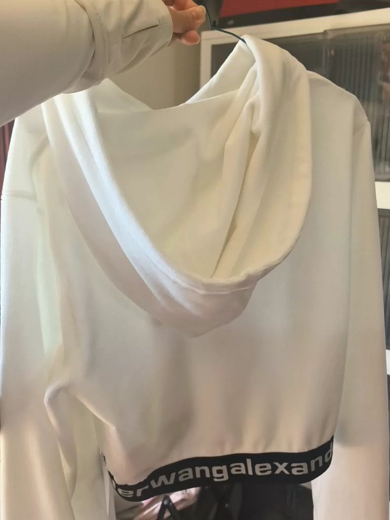 Alexander Wang Alexander Wang White Hoodie Size ONE SIZE - 2 Thumbnail