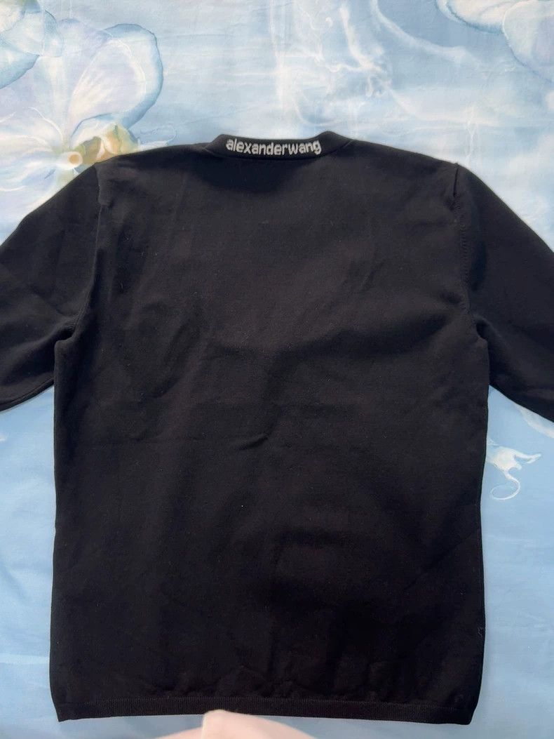 Alexander Wang Alexander Wang Logo Elastic Collar T-shirt Size M / US 6-8 / IT 42-44 - 4 Thumbnail