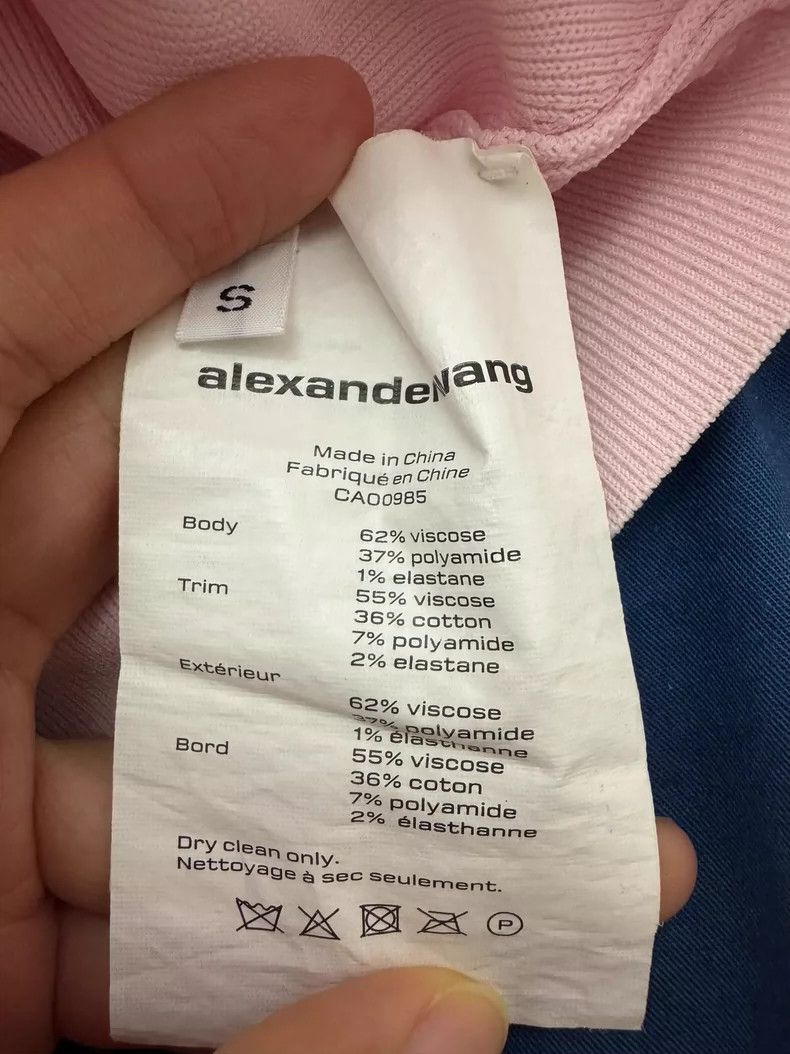 Alexander Wang Alexander Wang Logo Crop Cardigan & Camisole Size XS / US 0-2 / IT 36-38 - 4 Thumbnail