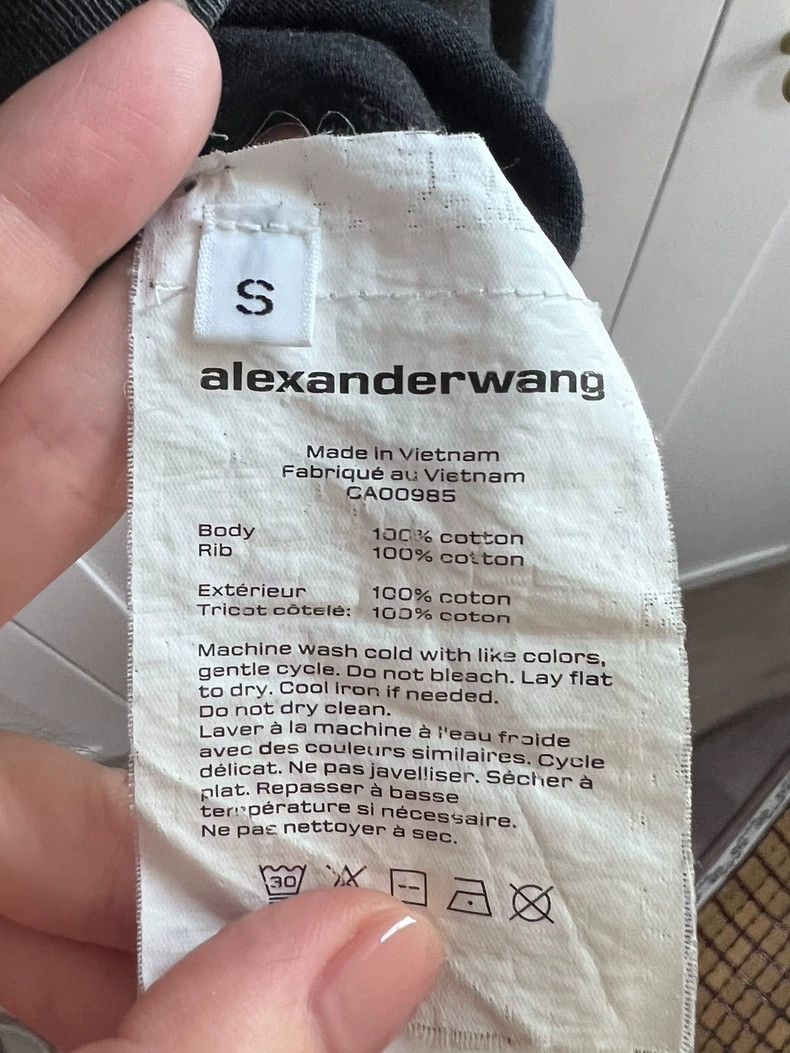 Alexander Wang Alexander Wang Charcoal Long Sleeve Sweatshirt Size S / US 4 / IT 40 - 4 Thumbnail