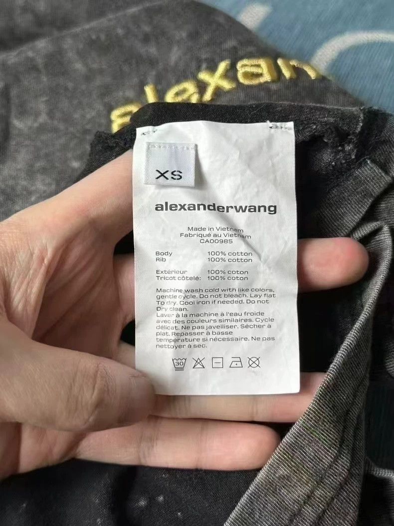 Alexander Wang Alexander Wang Washed Gold Logo Crop Top Size XS / US 0-2 / IT 36-38 - 3 Thumbnail