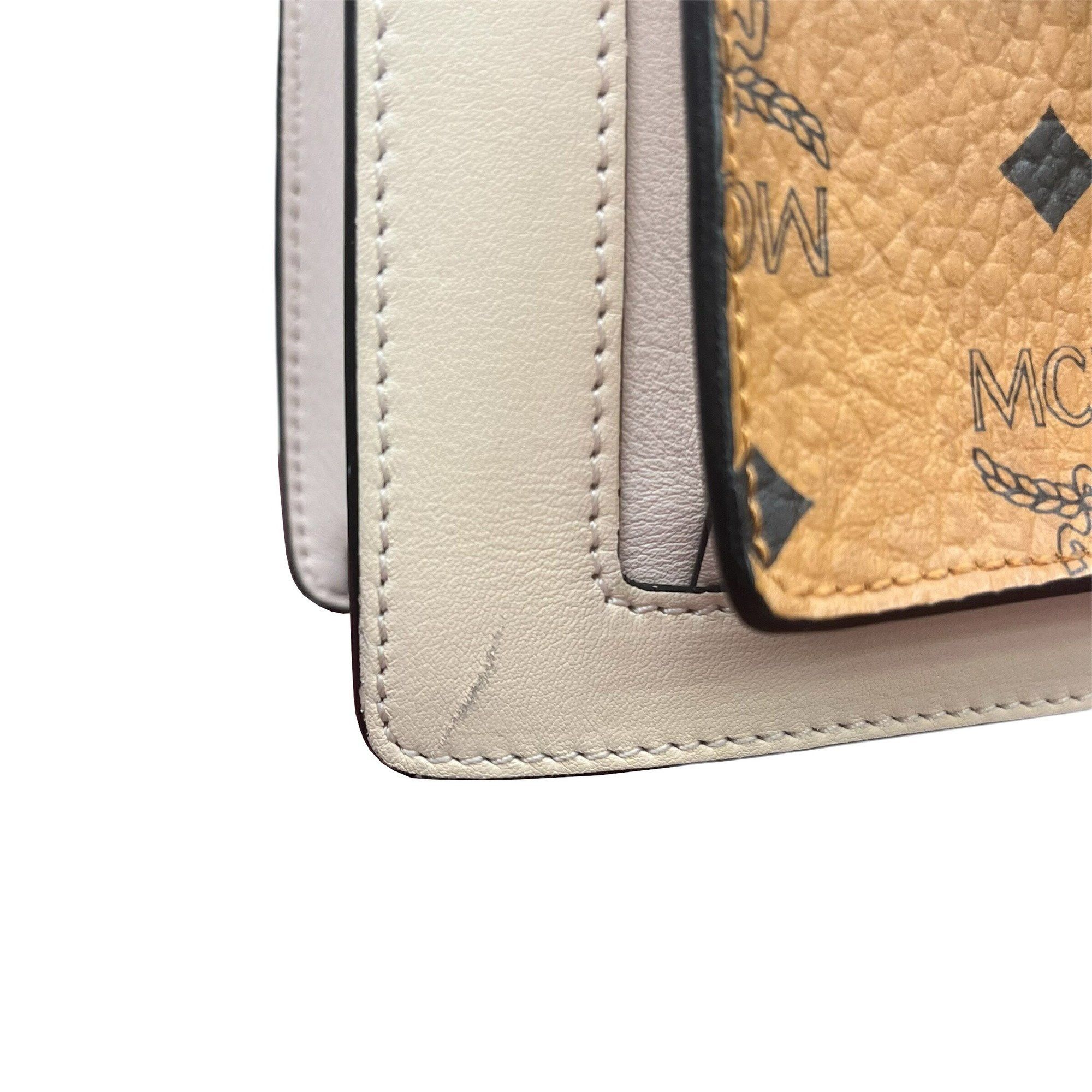MCM Tracy handbag/shoulder bag in red and ivory for women