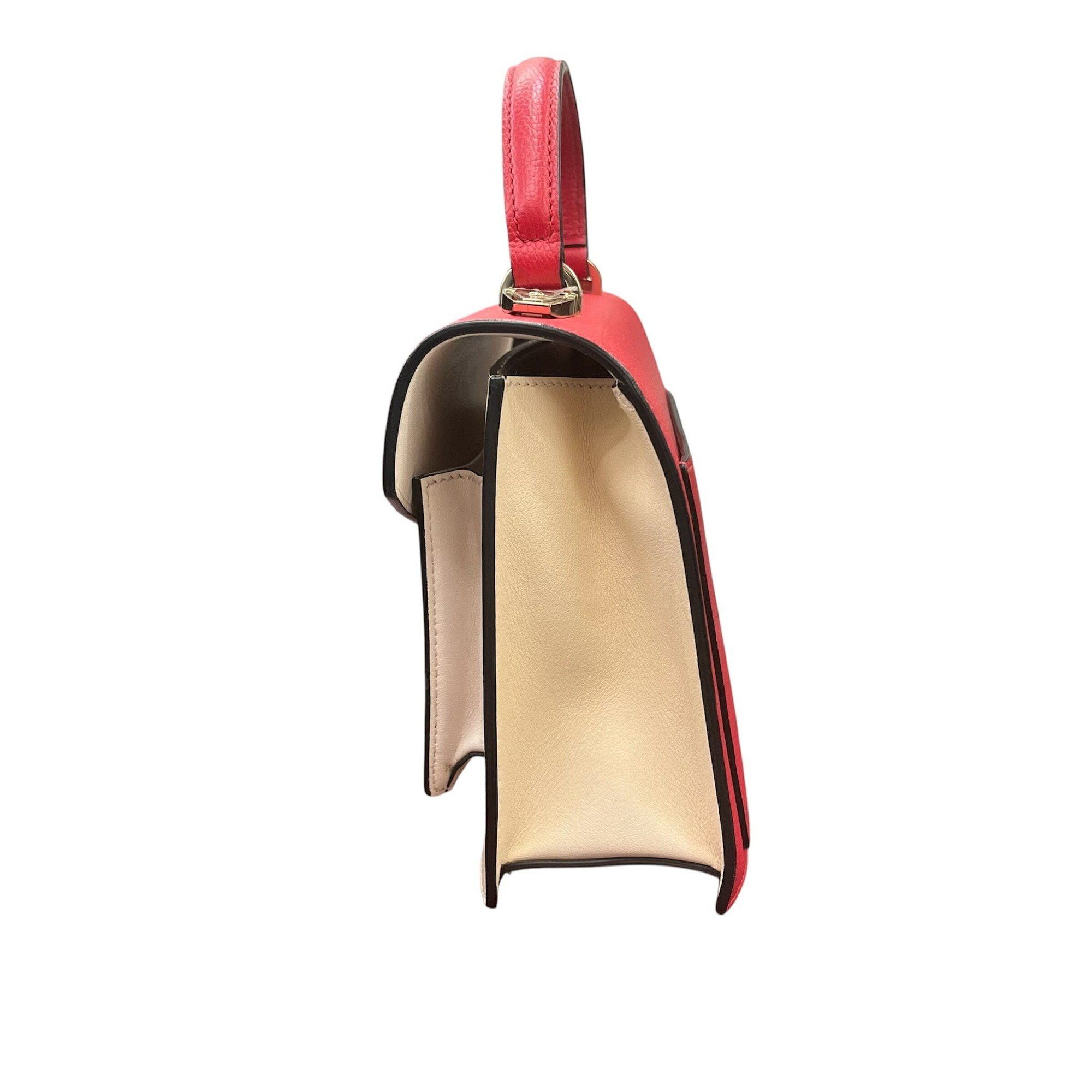 MCM Tracy handbag/shoulder bag in red and ivory for women