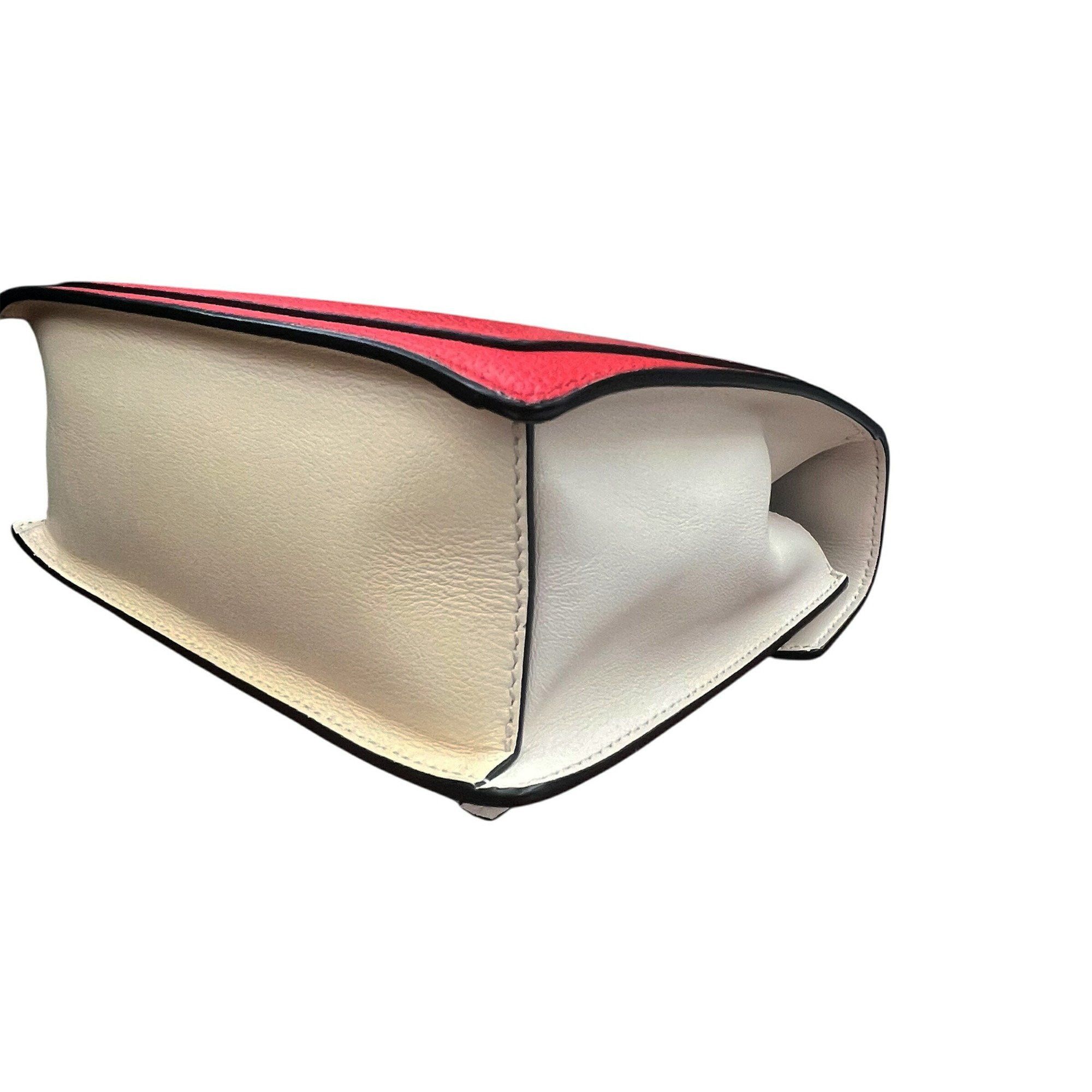 MCM Tracy handbag/shoulder bag in red and ivory for women