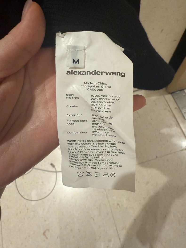 Alexander Wang Alexanderwang Black White Knit Dress Size M / US 6-8 / IT 42-44 - 4 Thumbnail