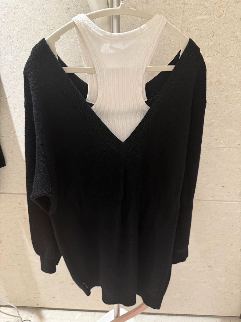 Alexander Wang Alexanderwang Black White Knit Dress Size M / US 6-8 / IT 42-44 - 2 Thumbnail
