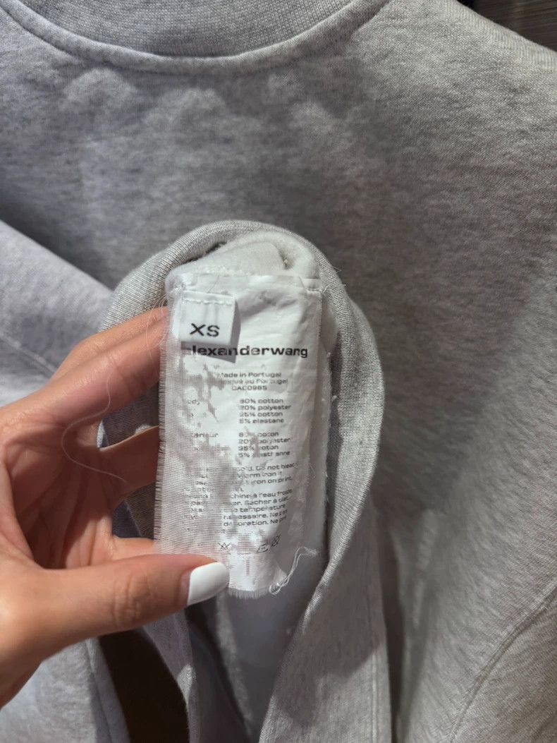 Alexander Wang Alexander Wang Gray Sweatshirt XS Size XS / US 0-2 / IT 36-38 - 3 Thumbnail