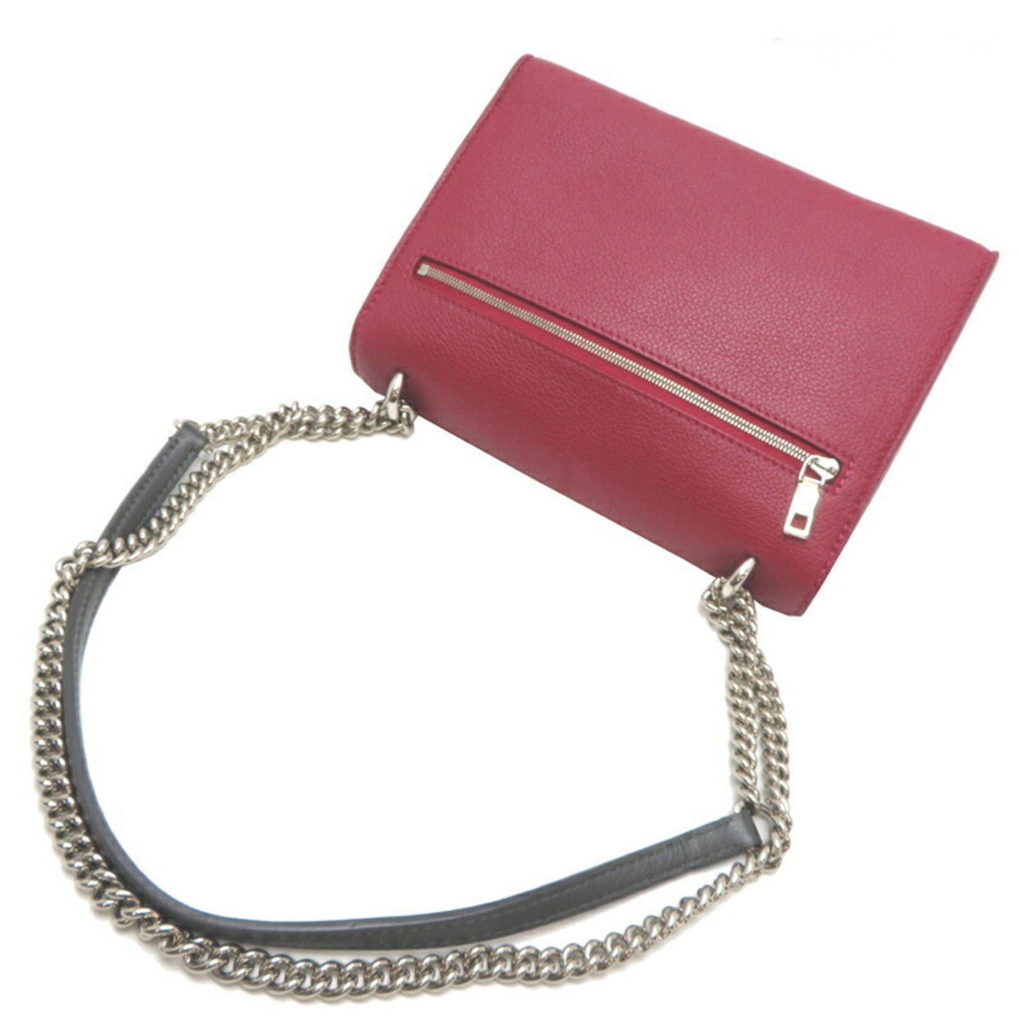Louis Vuitton Louis Vuitton My Lock Me BB Women's Shoulder Bag M52441 Leather Bordeaux Size ONE SIZE - 4 Thumbnail