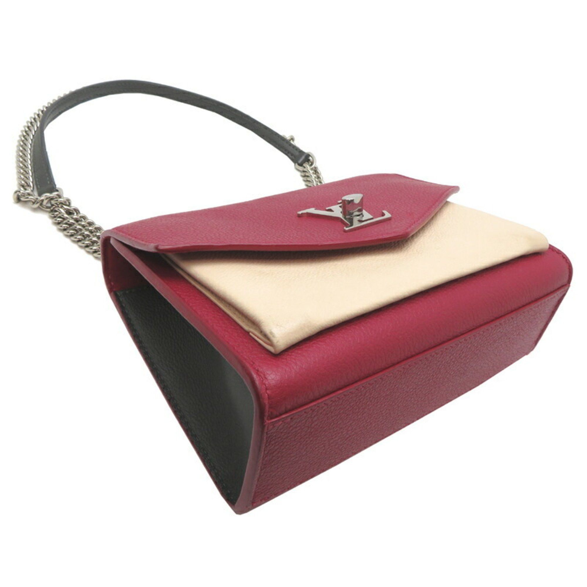 Louis Vuitton Louis Vuitton My Lock Me BB Women's Shoulder Bag M52441 Leather Bordeaux Size ONE SIZE - 3 Thumbnail