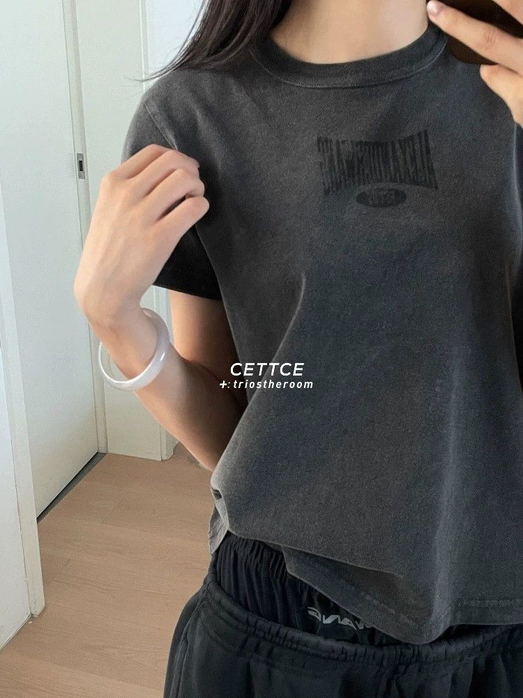 Alexander Wang Alexander Wang Distressed Logo Short Sleeve T Size XS / US 0-2 / IT 36-38 - 4 Thumbnail