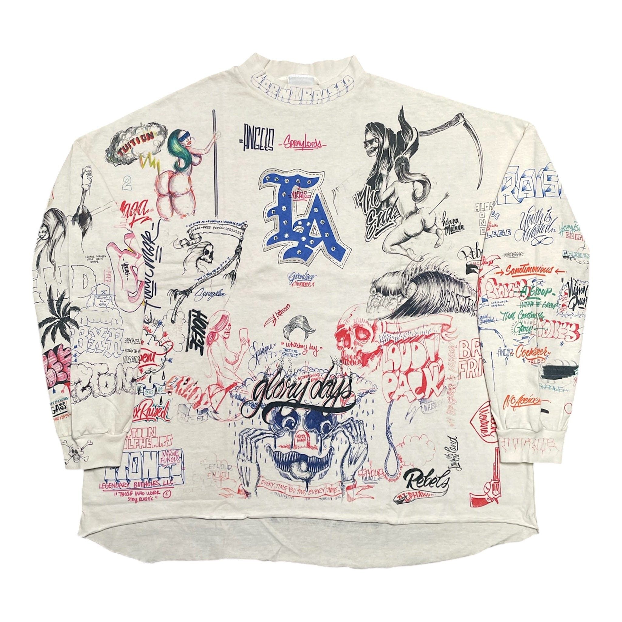 トップス [SAINT Mx6]LS TEE/MOTOCLOSS/WHITE SAINT Mx6]LS TEE/MOTOCLOSS/WHITE Saint Michael Born X Raised