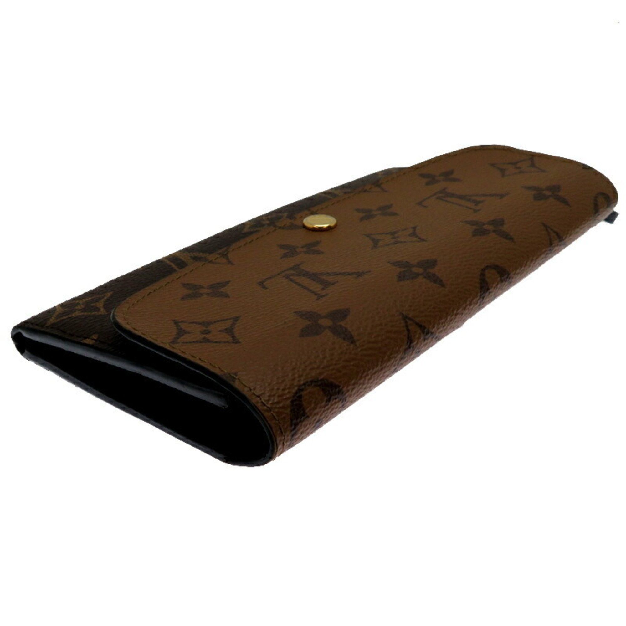 Louis Vuitton Louis Vuitton Portefeuille Emily Women's Long Wallet M82157 Monogram Reverse Brown Size ONE SIZE - 4 Thumbnail