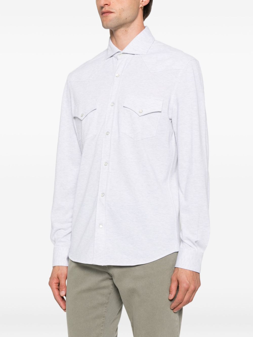 Brunello Cucinelli COTTON SHIRT Size US XL / EU 56 / 4 - 5 Thumbnail