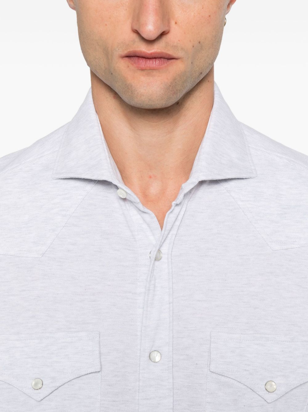 Brunello Cucinelli COTTON SHIRT Size US XL / EU 56 / 4 - 2 Thumbnail