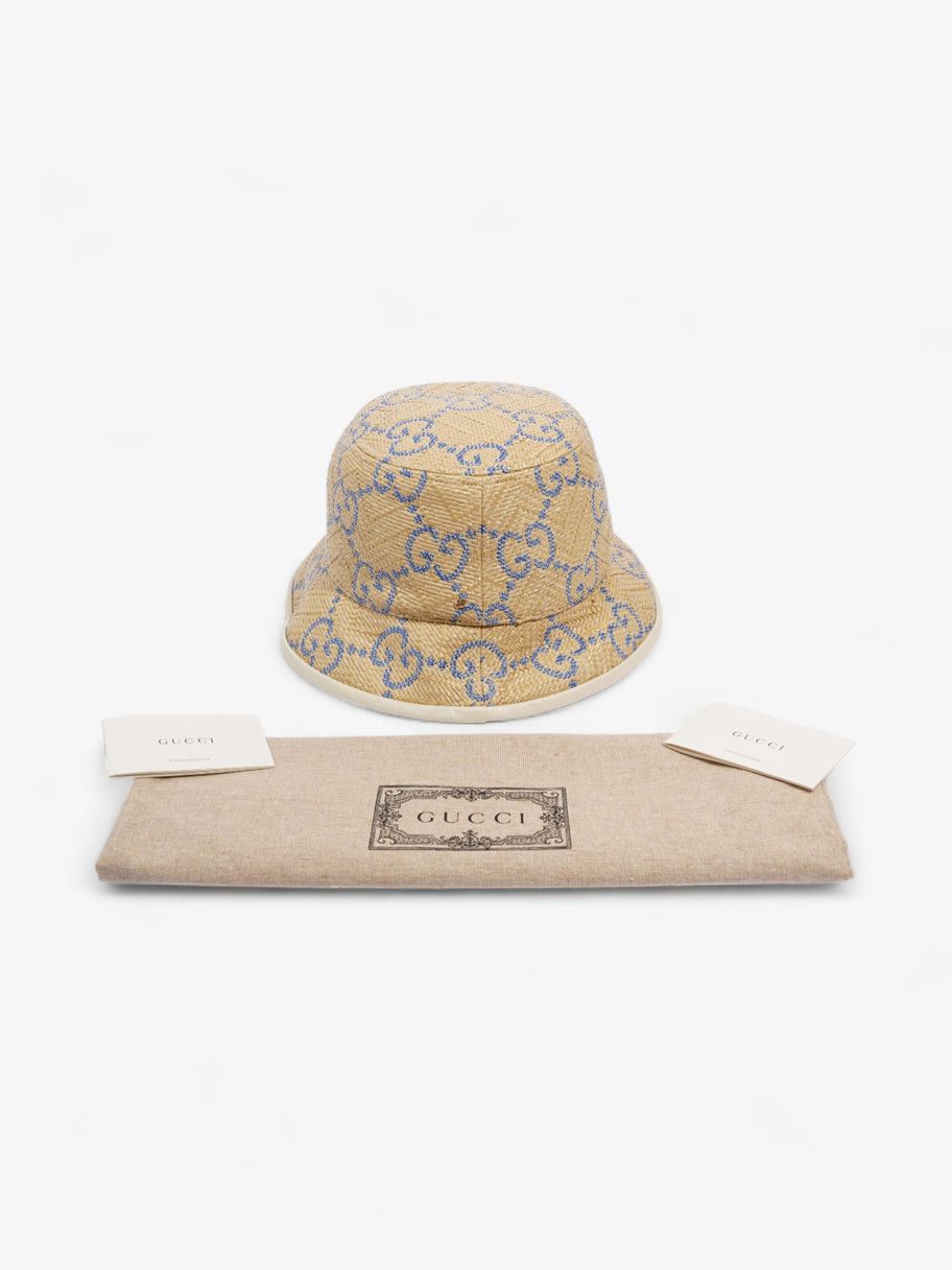 Gucci GG Raffia Effect Bucket Hat Size ONE SIZE - 4 Thumbnail