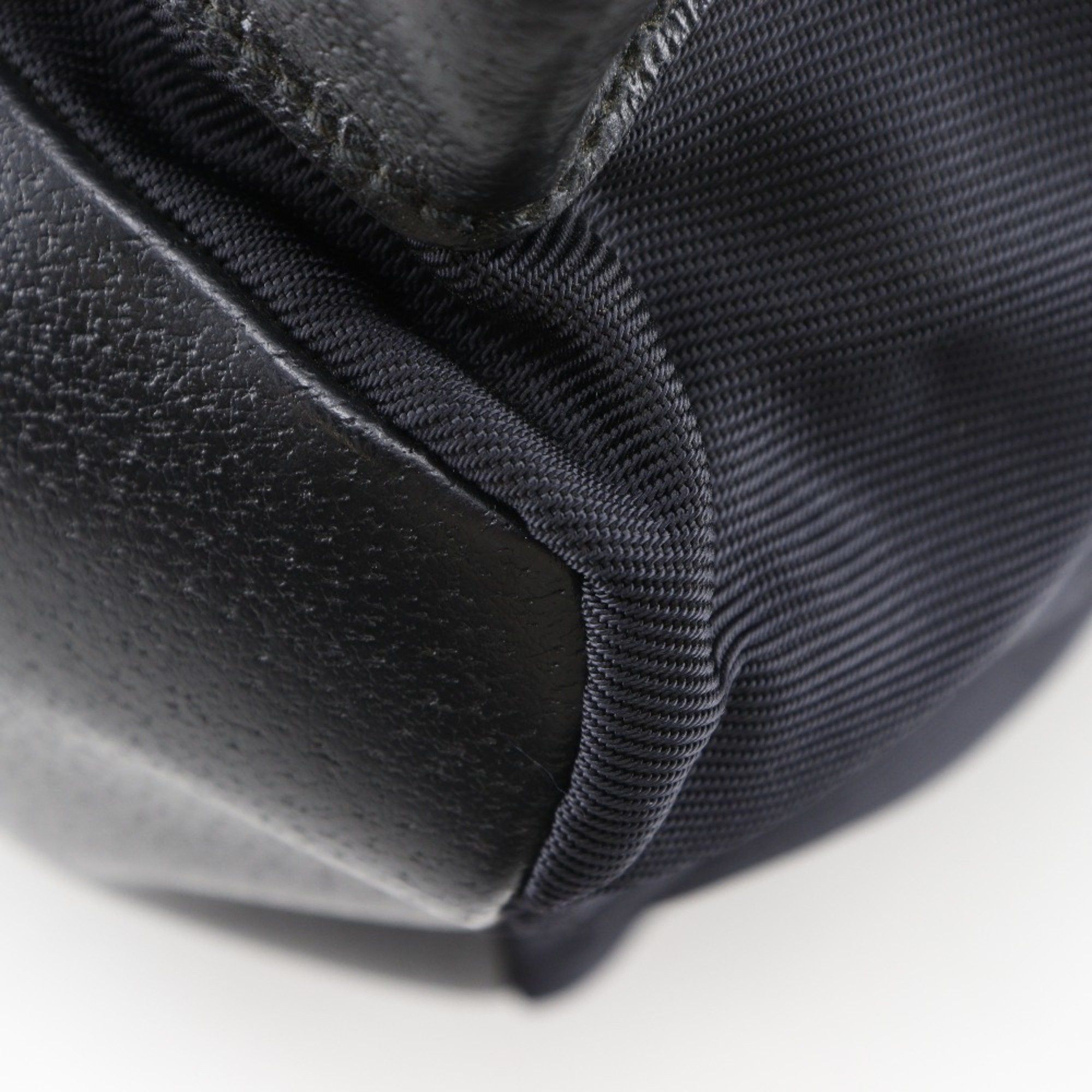 Gucci Gucci Backpack/Daypack 019.2058.0173.5 Nylon Canvas and Leather Black 2-Way with Belt Clasp, Women's I171625005 Size ONE SIZE - 5 Thumbnail