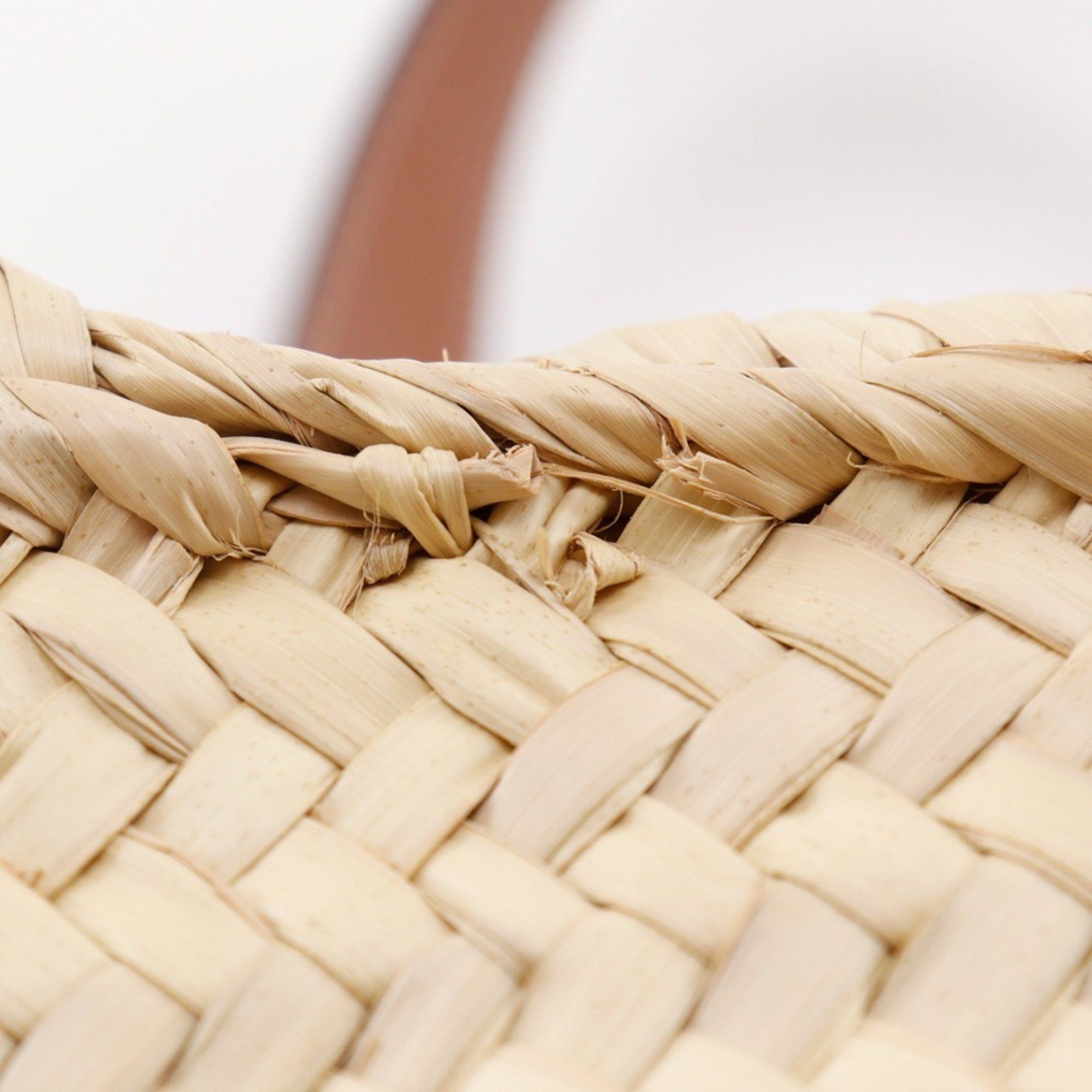 Loewe LOEWE Basket Bag, Small Tote Raffia and Leather, Brown, A5, Women's, I171625109 Size ONE SIZE - 9 Thumbnail