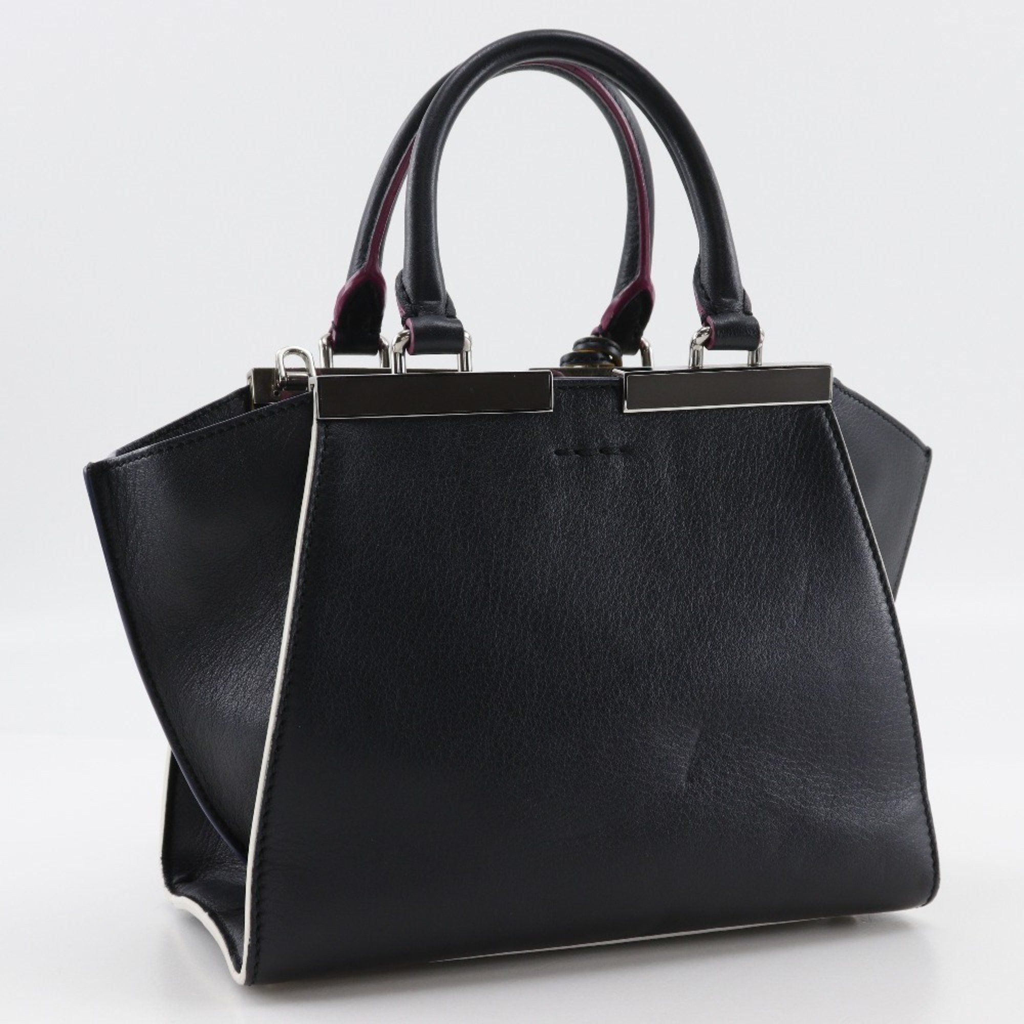 Fendi FENDI Petite Troisur Handbag, Shoulder Bag, 8BH333, Black Leather, 2-Way, Women's, S151625131 Size ONE SIZE - 3 Thumbnail