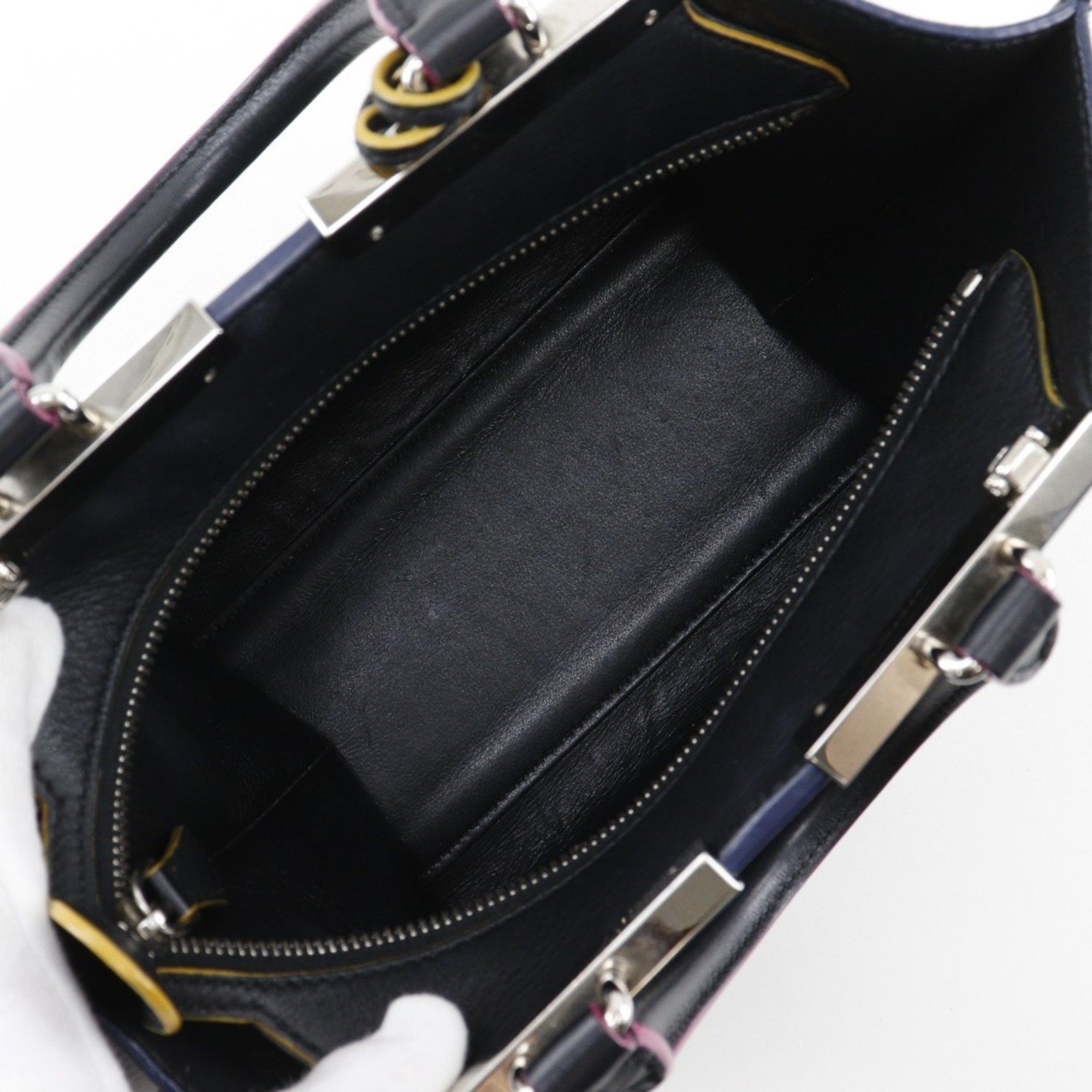Fendi FENDI Petite Troisur Handbag, Shoulder Bag, 8BH333, Black Leather, 2-Way, Women's, S151625131 Size ONE SIZE - 6 Thumbnail