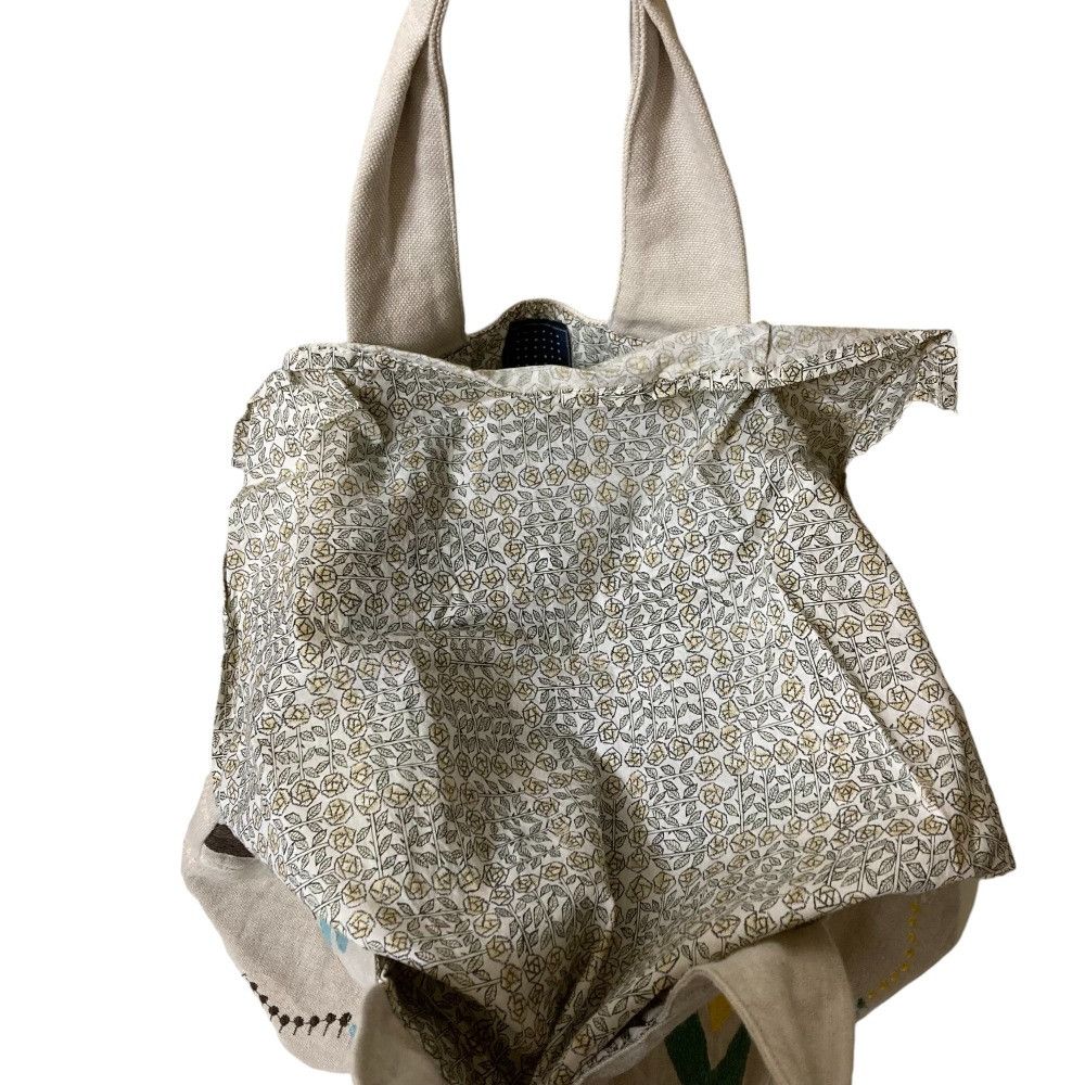 Other mina perhonen bird tambourine embroidery tote bag Cotton