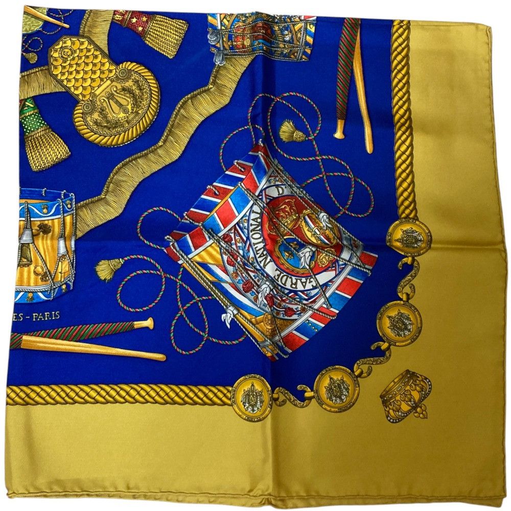 Hermes Hermes Hermes LES TAMBOURS Silk Scarf Others Scarf DUTY FREE for USA Size ONE SIZE - 2 Thumbnail