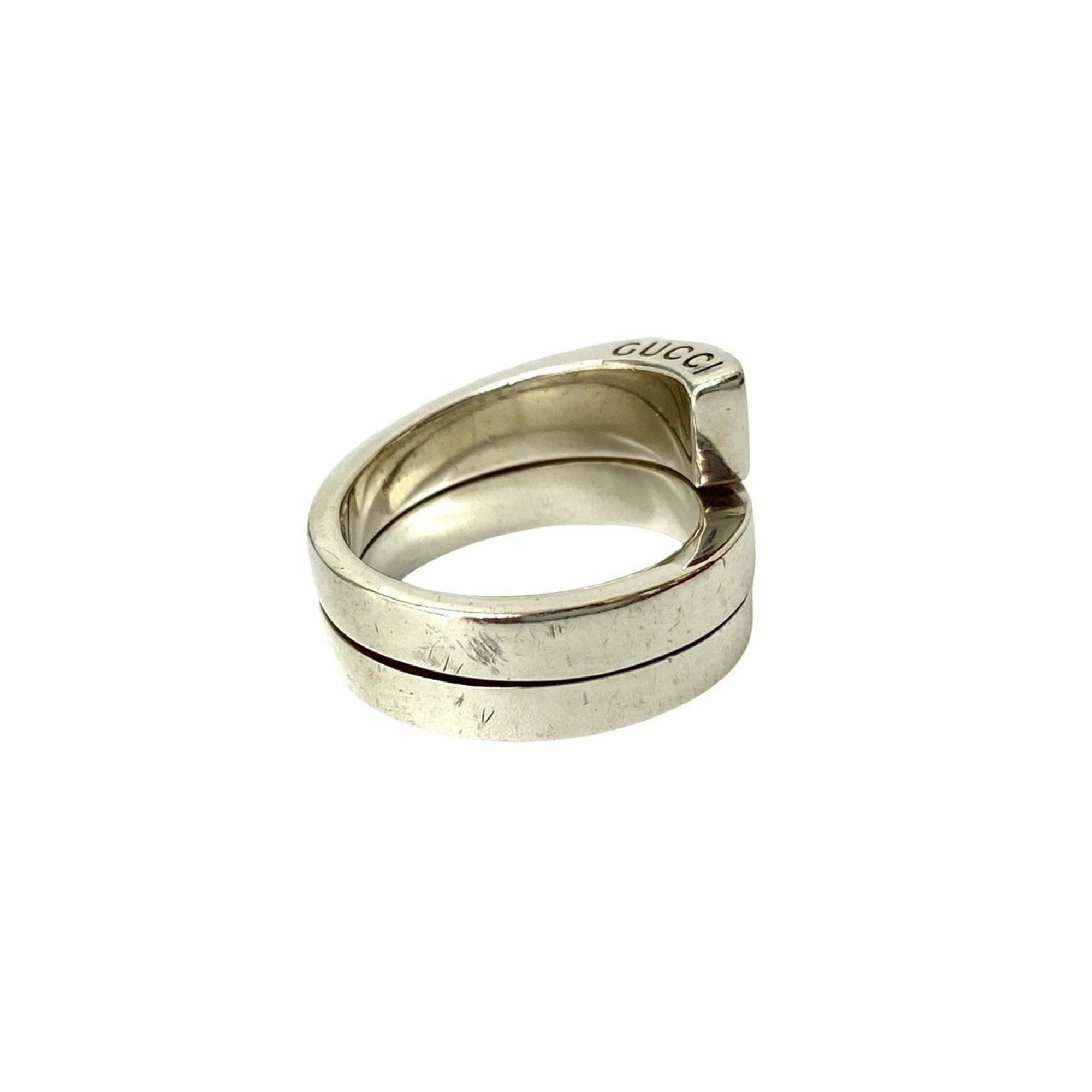 Gucci GUCCI Spiral Ring, 925 Sterling Silver, Men's Accessory, Silver 102-5 Size ONE SIZE - 8 Thumbnail
