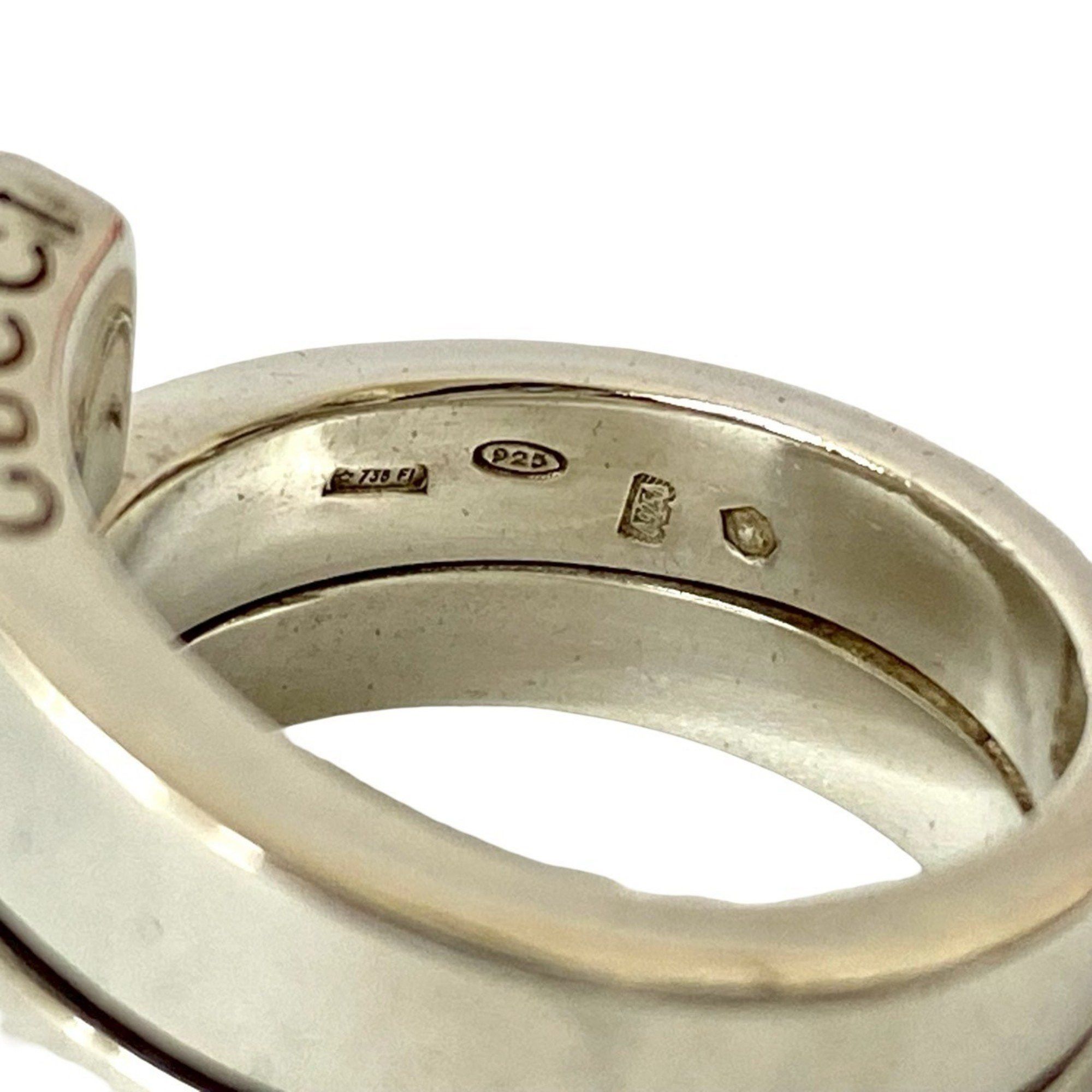 Gucci GUCCI Spiral Ring, 925 Sterling Silver, Men's Accessory, Silver 102-5 Size ONE SIZE - 3 Thumbnail