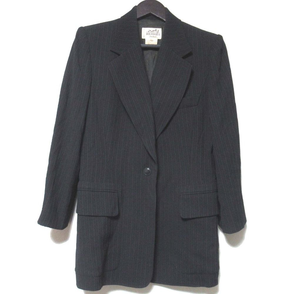 Hermes Hermes Hermes Pinstripe Wool Suit Set Others Suits DUTY FREE for USA Size ONE SIZE - 2 Thumbnail