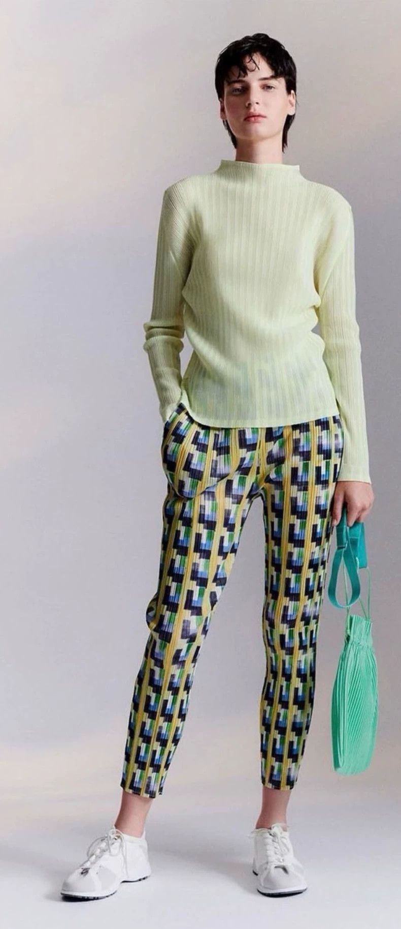 Issey Miyake Issey Miyake Geometric Print Leggings - dmc Size US 30 / EU 46 - 2 Thumbnail