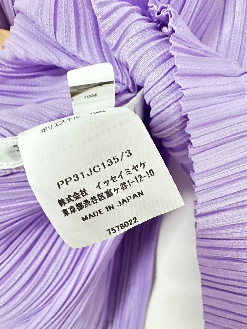 Issey Miyake Issey Miyake PP Purple Pleated Cardigan - dmc Size US M / EU 48-50 / 2 - 4 Thumbnail