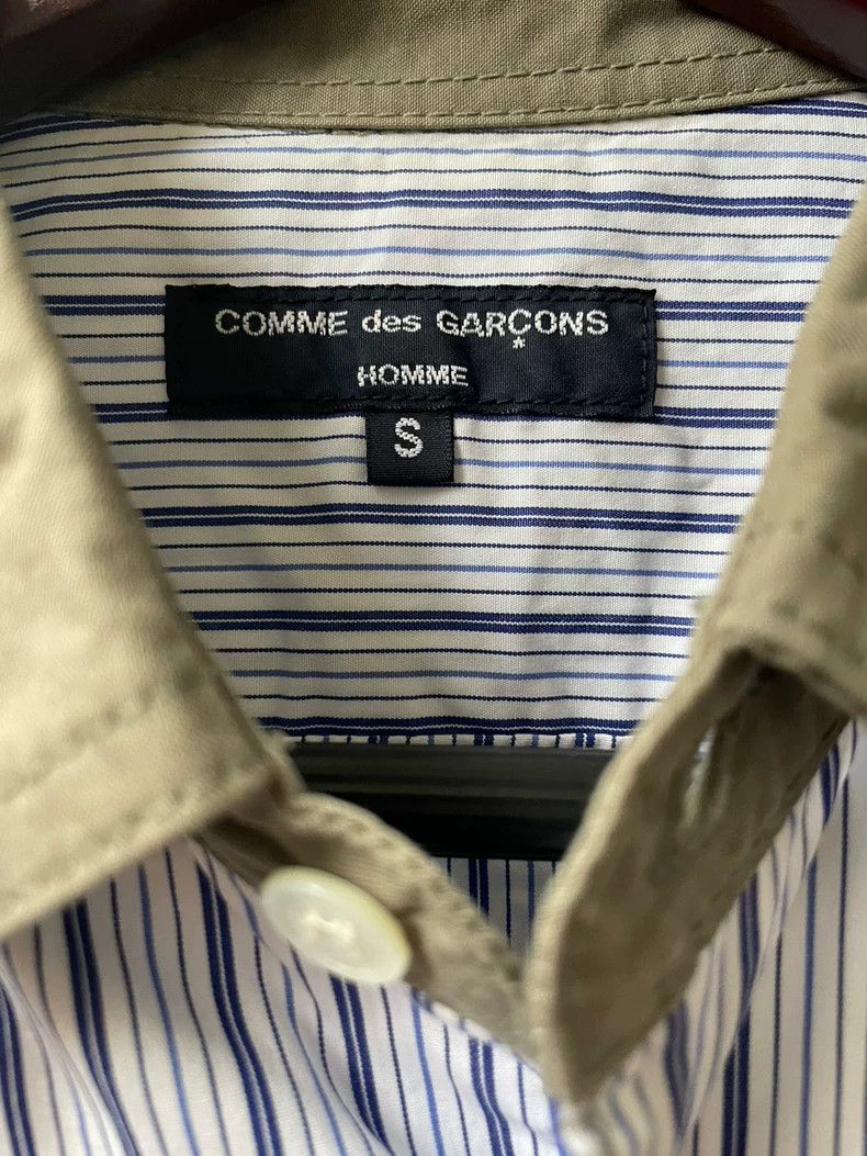 Comme des Garcons Comme des Garçons Homme Striped Patchwork Shirt - dmc Size US S / EU 44-46 / 1 - 2 Thumbnail