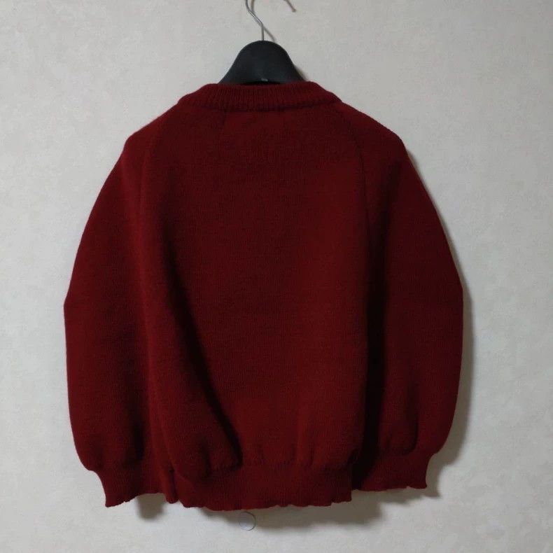 Comme des Garcons Comme des Garcons Bordeaux Red Knit Sweater - dmc Size US M / EU 48-50 / 2 - 2 Thumbnail