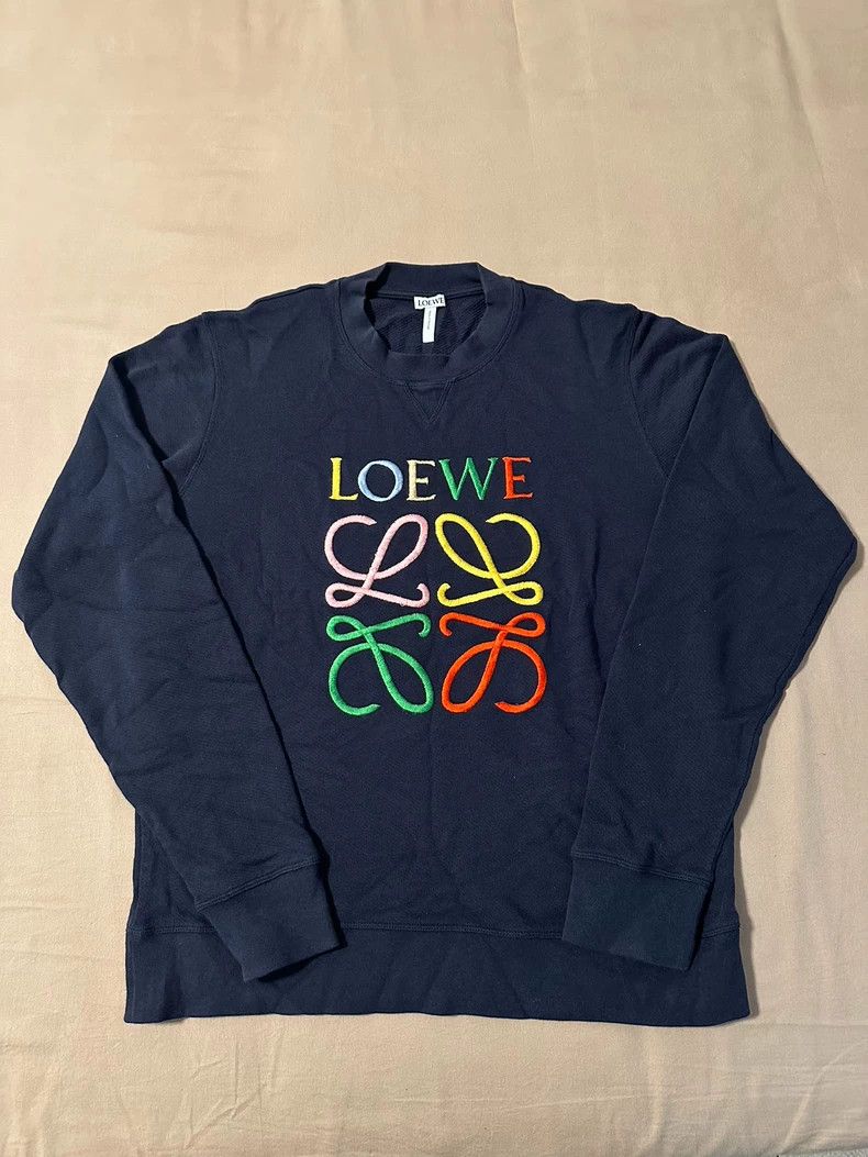 Loewe LOEWE Embroidered Logo Sweatshirt - dmc Size US M / EU 48-50 / 2 - 8 Thumbnail