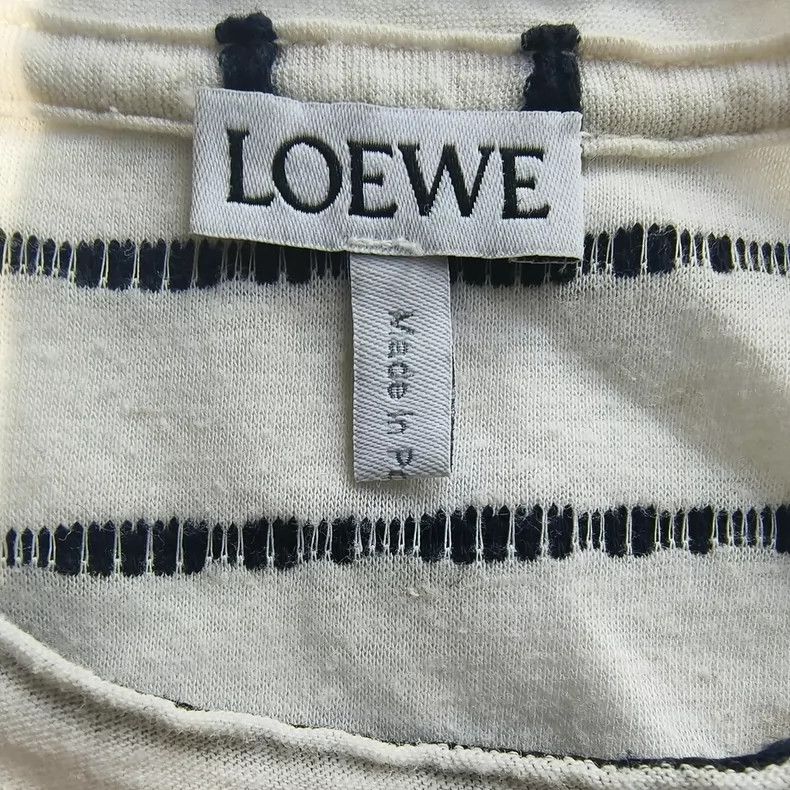 Loewe Loewe Embroidered Striped Short Sleeve Tee - dmc Size US XS / EU 42 / 0 - 4 Thumbnail