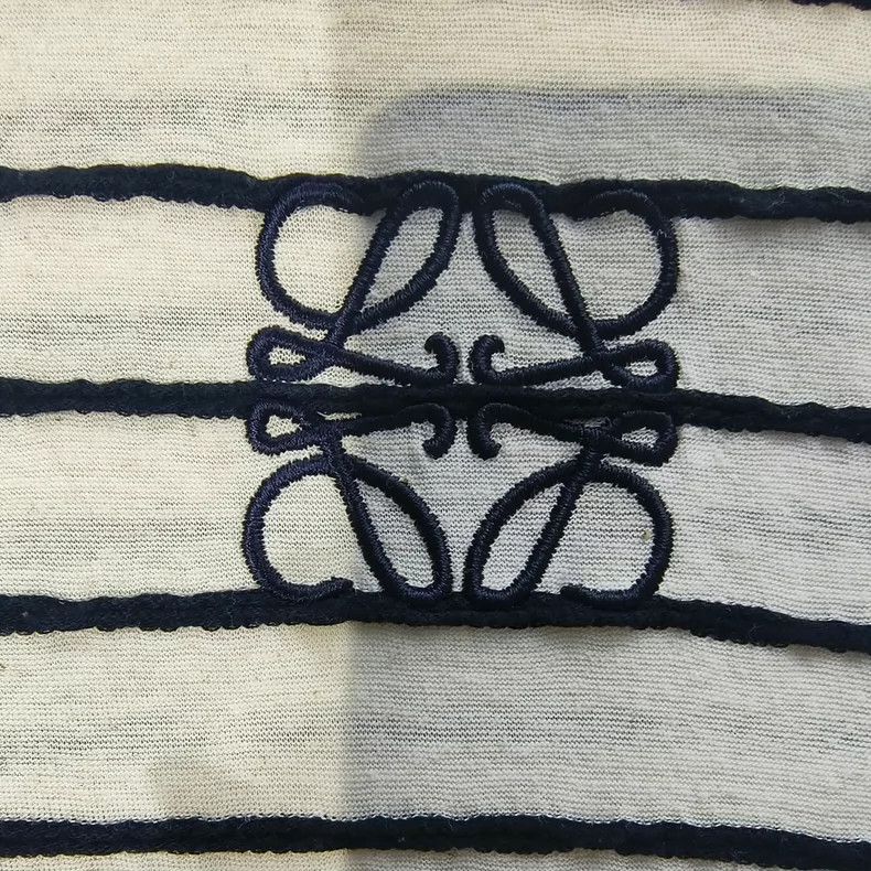 Loewe Loewe Embroidered Striped Short Sleeve Tee - dmc Size US XS / EU 42 / 0 - 3 Thumbnail