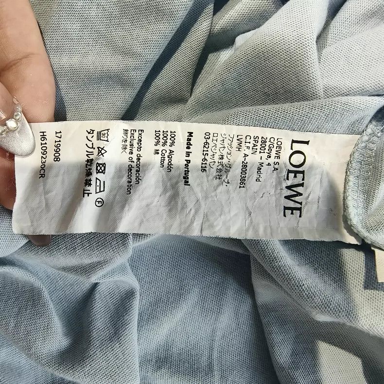Loewe Loewe Light Blue Short Sleeve T-shirt - dmc Size US XS / EU 42 / 0 - 5 Thumbnail
