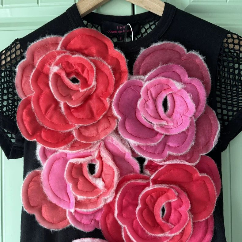 Comme des Garcons COMME des GARCONS Black Rose Short Sleeve Tee - dmc Size US S / EU 44-46 / 1 - 7 Thumbnail