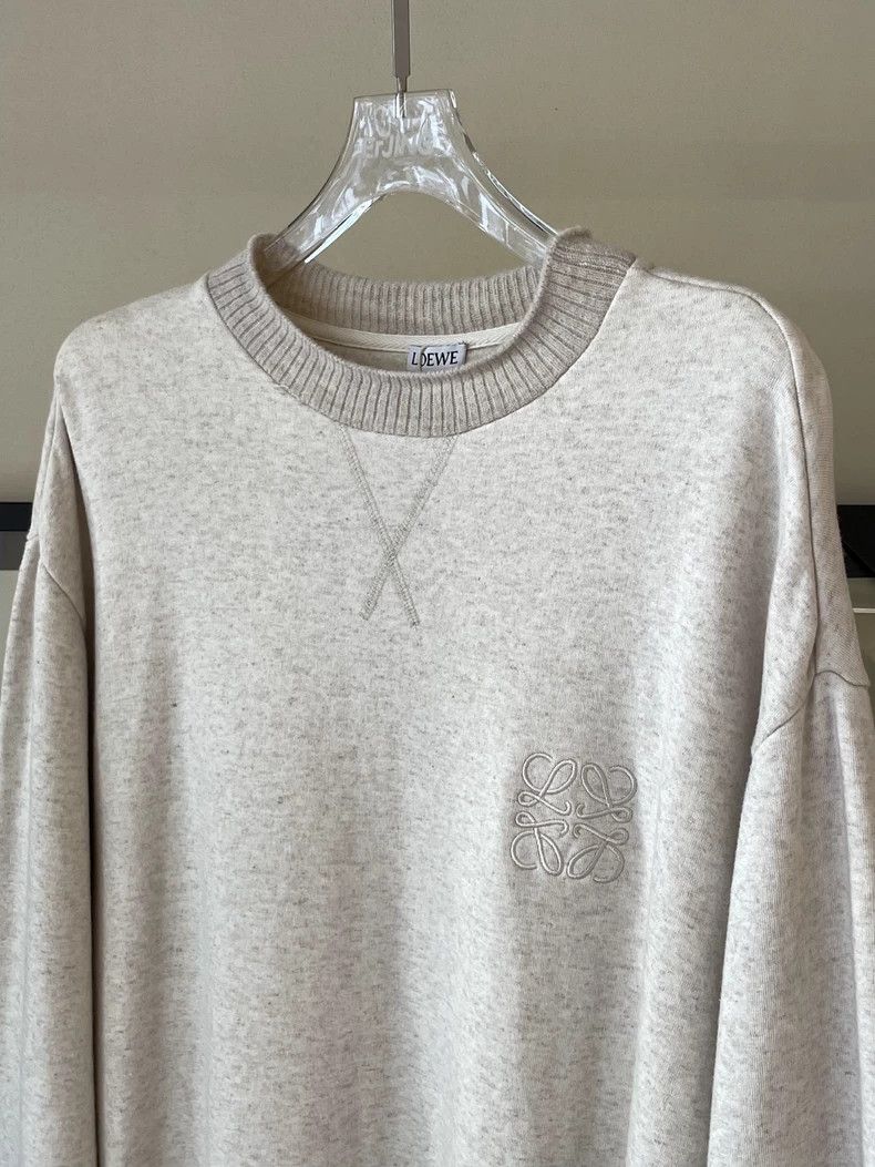 Loewe Loewe Beige Crewneck Sweatshirt XS - dmc Size US XS / EU 42 / 0 - 3 Thumbnail