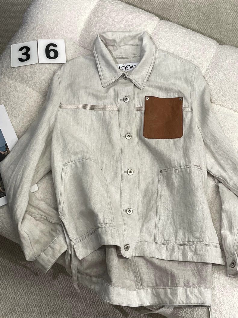 Loewe Loewe SS24 Appliqué Collar Jacket - dmc Size US M / EU 48-50 / 2 - 3 Thumbnail