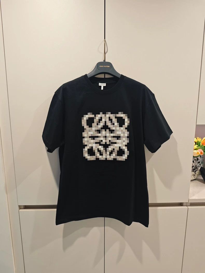 Loewe LOEWE Pixel Pattern Embroidered Loose T-Shirt - dmc Size US XS / EU 42 / 0 - 4 Thumbnail