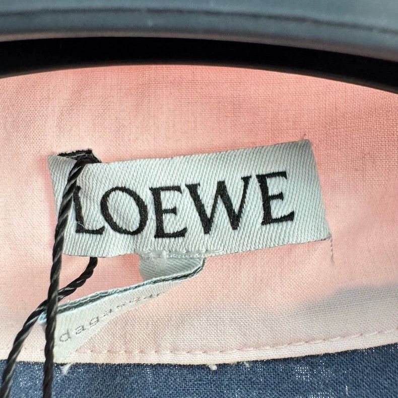 Loewe Loewe Colorblock Logo Embroidered Shirt - dmc Size US XS / EU 42 / 0 - 5 Thumbnail