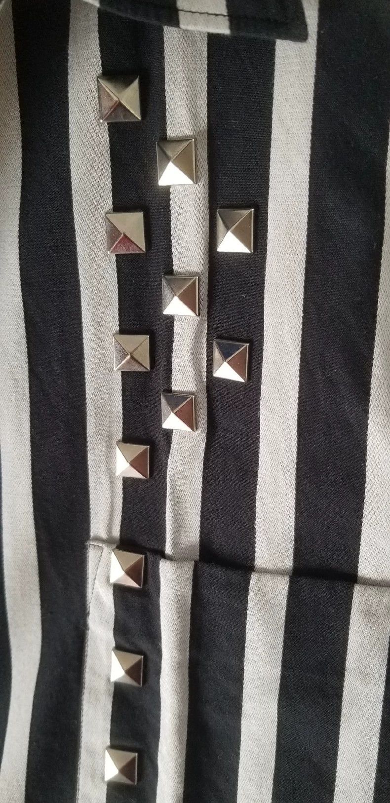 Comme des Garcons COMME des Garcons Striped Rivet Shirt - dmc Size US XS / EU 42 / 0 - 4 Thumbnail