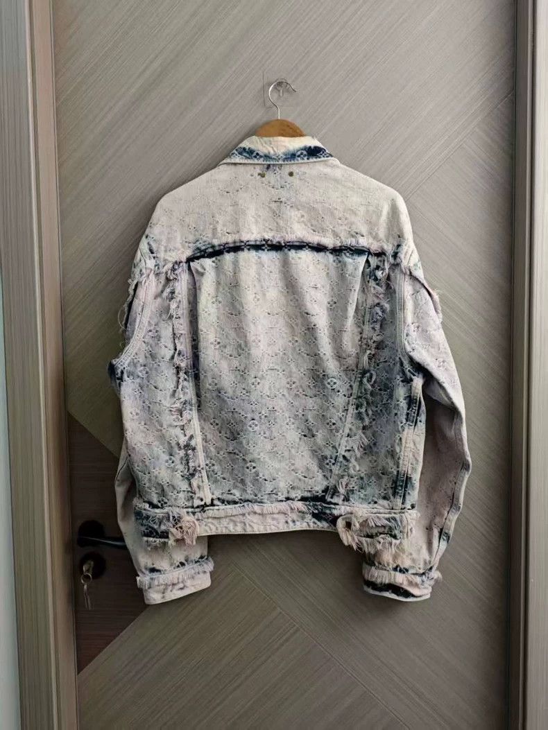 Louis Vuitton LV Washed Fringe Denim Jacket - dmc Size US XL / EU 56 / 4 - 3 Thumbnail