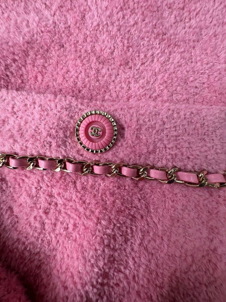 Chanel Chanel Pink Classic Knit Cardigan Jacket - dmc Size US XS / EU 42 / 0 - 6 Thumbnail