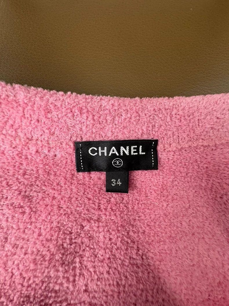 Chanel Chanel Pink Classic Knit Cardigan Jacket - dmc Size US XS / EU 42 / 0 - 4 Thumbnail
