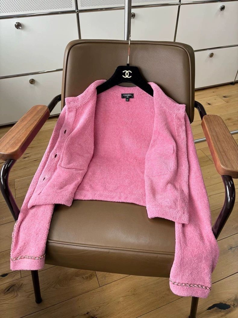 Chanel Chanel Pink Classic Knit Cardigan Jacket - dmc Size US XS / EU 42 / 0 - 3 Thumbnail