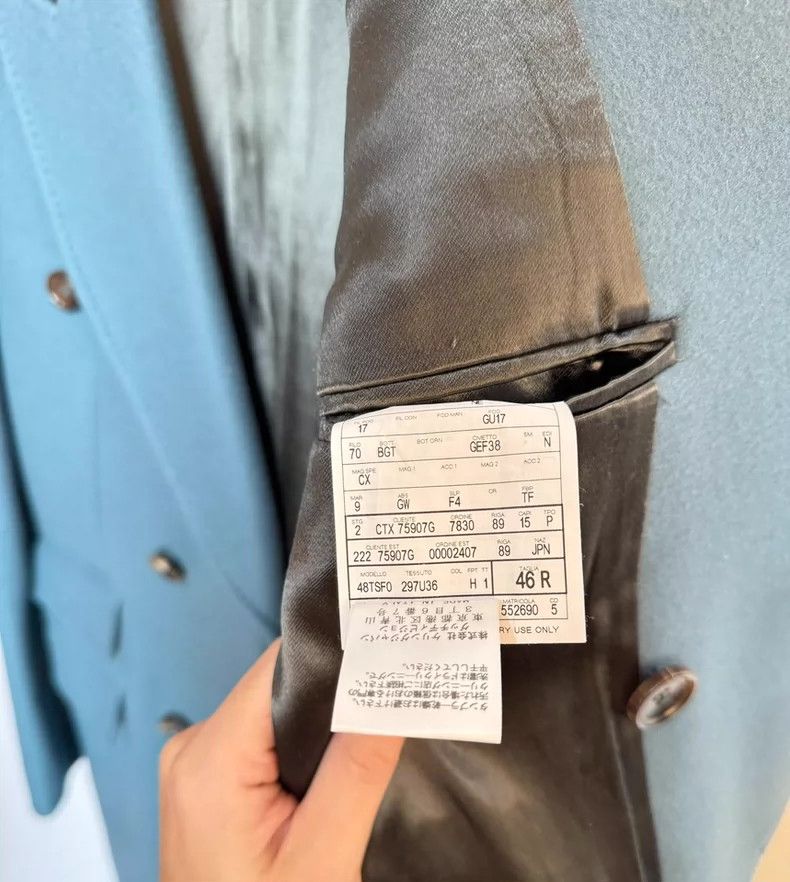 Gucci Gucci Peacock Blue Double-Breasted Coat - dmc Size US M / EU 48-50 / 2 - 8 Thumbnail