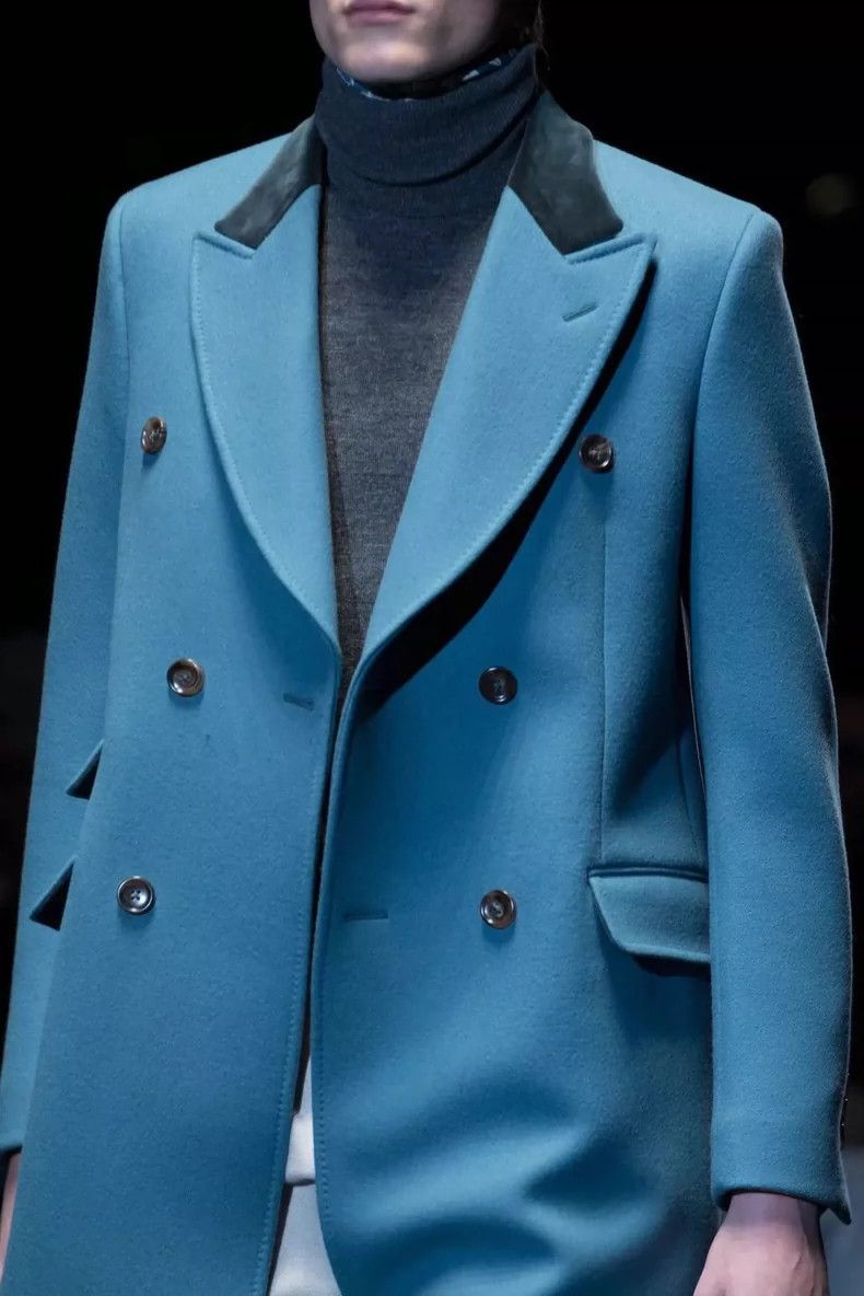 Gucci Gucci Peacock Blue Double-Breasted Coat - dmc Size US M / EU 48-50 / 2 - 3 Thumbnail