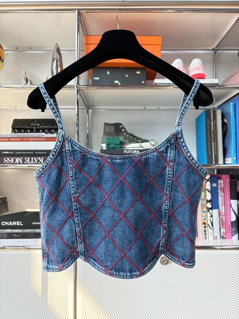 Chanel Chanel 22coco Beach Denim Camisole Top - dmc Size US M / EU 48-50 / 2 - 3 Thumbnail